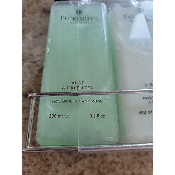 PECKSNIFF'S Moisturising Hand Wash Soap Aloe & Green Tea England New Set 10.1oz - Picture 4 of 9